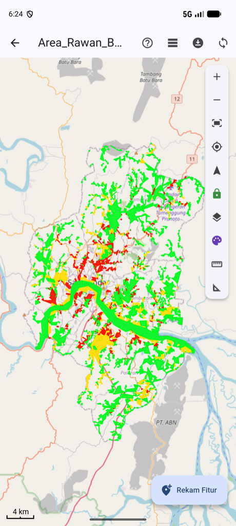 Tangkapan layar aplikasi mobile